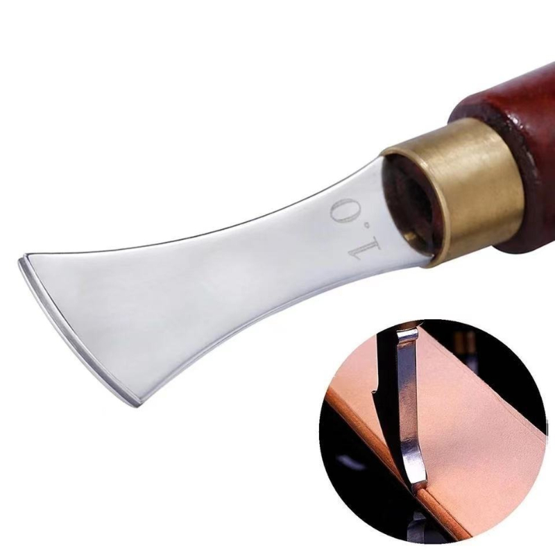 Red Wooden Handle Leather Edge - đánh giá và giá Groover Stitching Tool
