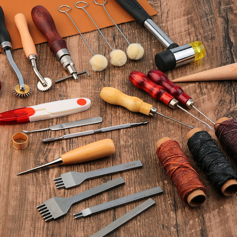 Leather Craft Tool Kit Leather - đánh giá và giá Groover Stitching Tool