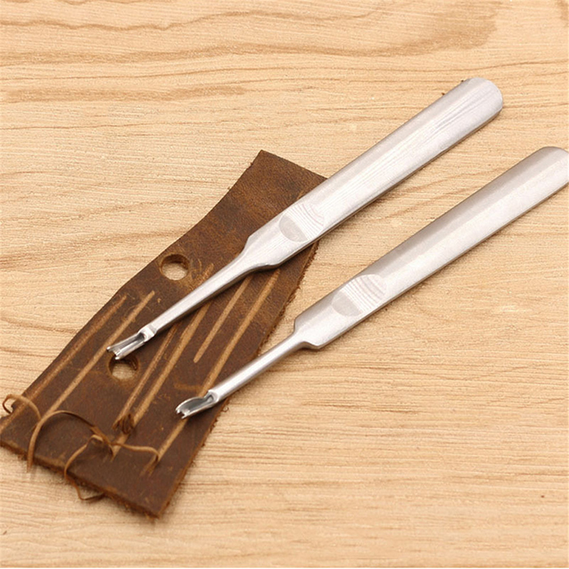 (.) 2Pcs Leather Leathercraft  - đánh giá và giá Groover Stitching Tool